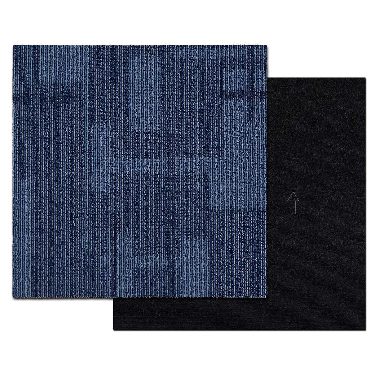 TEPPICHFLIESE - Blau, Basics, Kunststoff/Textil (50/50cm) - Esposa
