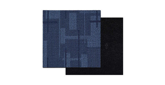 TEPPICHFLIESE - Blau, Basics, Kunststoff/Textil (50/50cm) - Esposa