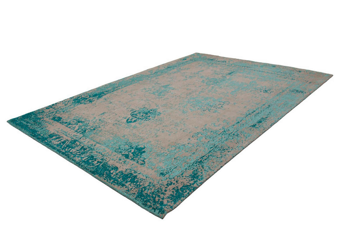 FLACHWEBETEPPICH 120/170 cm Nostalgia 285 Türkis Türkis  - Türkis, KONVENTIONELL, Textil (120/170cm)