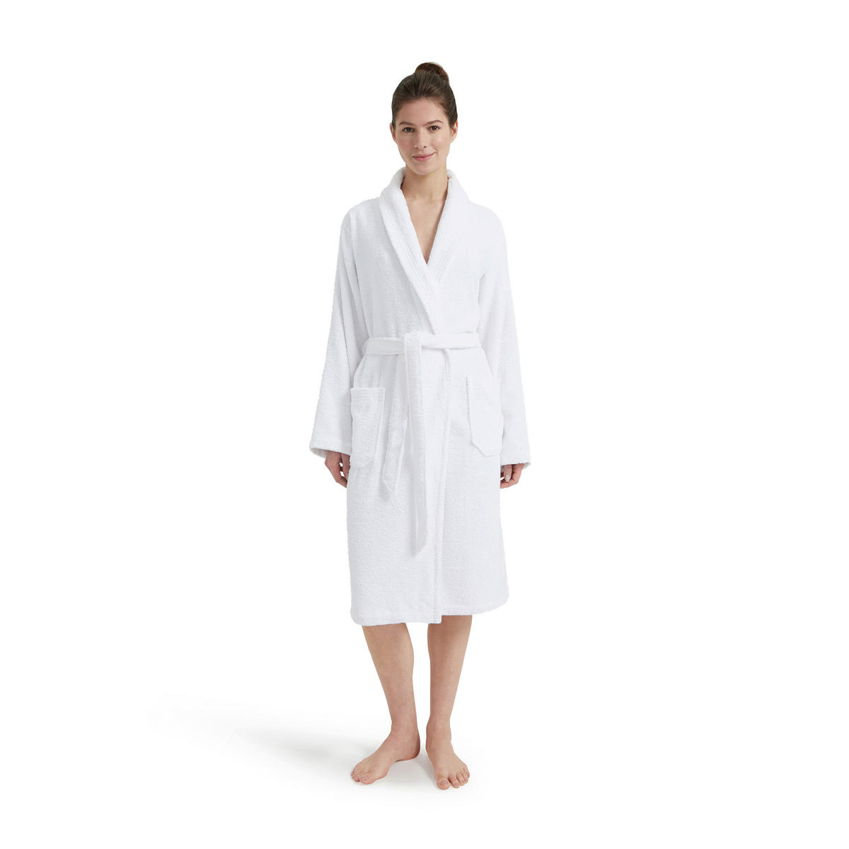 BADEMANTEL XL Unisex  - Weiß, Basics, Textil (XLnull) - Moeve