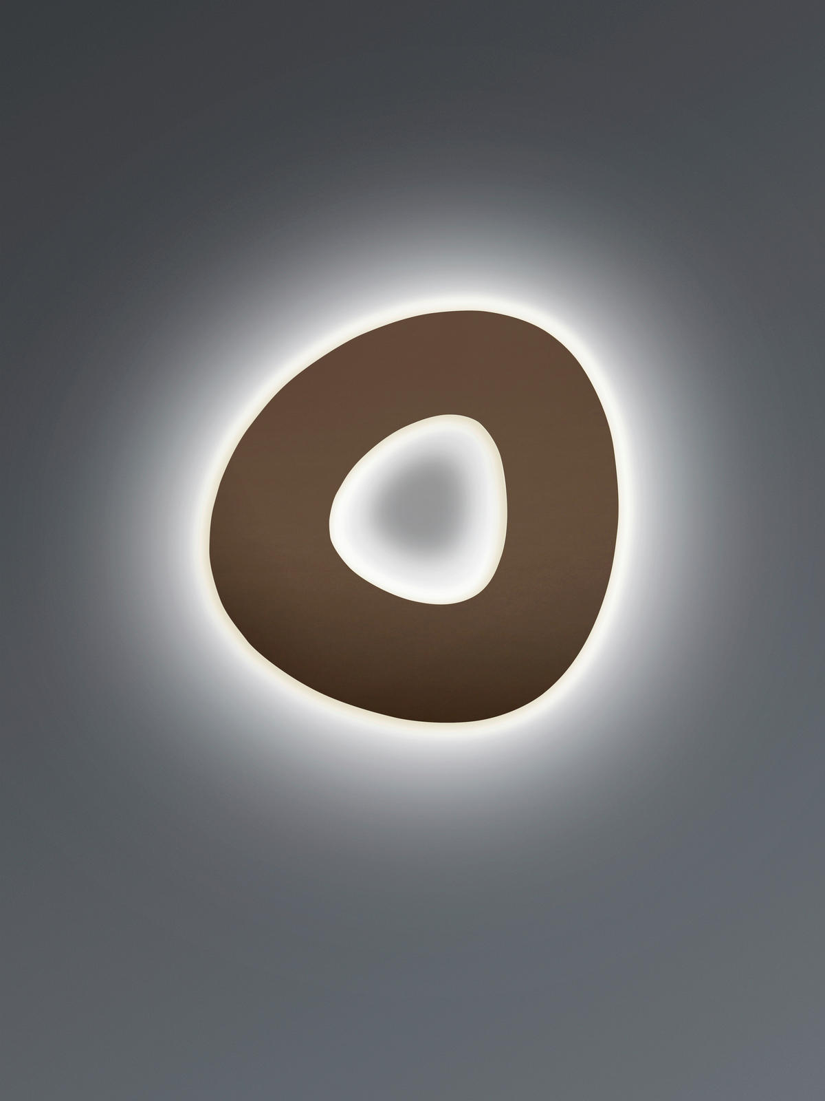 LED-DECKENLEUCHTE 70/50/3,5 cm   - Bronzefarben, Design, Metall (70/50/3,5cm) - BOPP