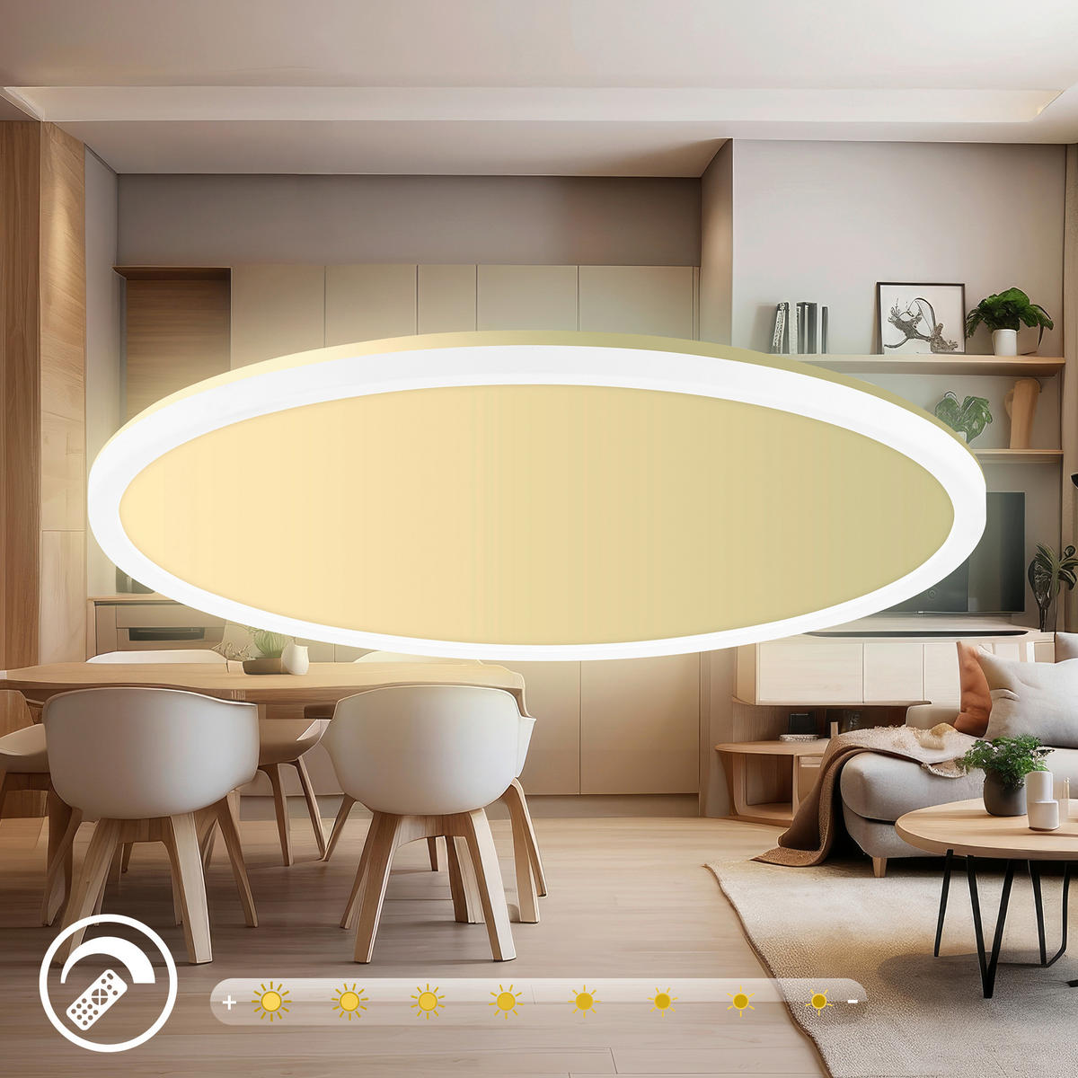 LED-PANEEL Tava A 42/3 cm   - Weiß, Basics, Kunststoff (42/3cm)