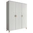 DREHTÜRENSCHRANK in Weiß - Eschefarben/Weiß, Design, Holz/Holzwerkstoff (137/203/53cm) - Carryhome DREHTÜRENSCHRANK in Weiß - Eschefarben/Weiß, Design, Holz/Holzwerkstoff (137/203/53cm) - Carryhome