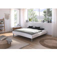 BETT 200/200 cm  in Weiß  - Alufarben/Weiß, Design, Metall (200/200cm) - Carryhome