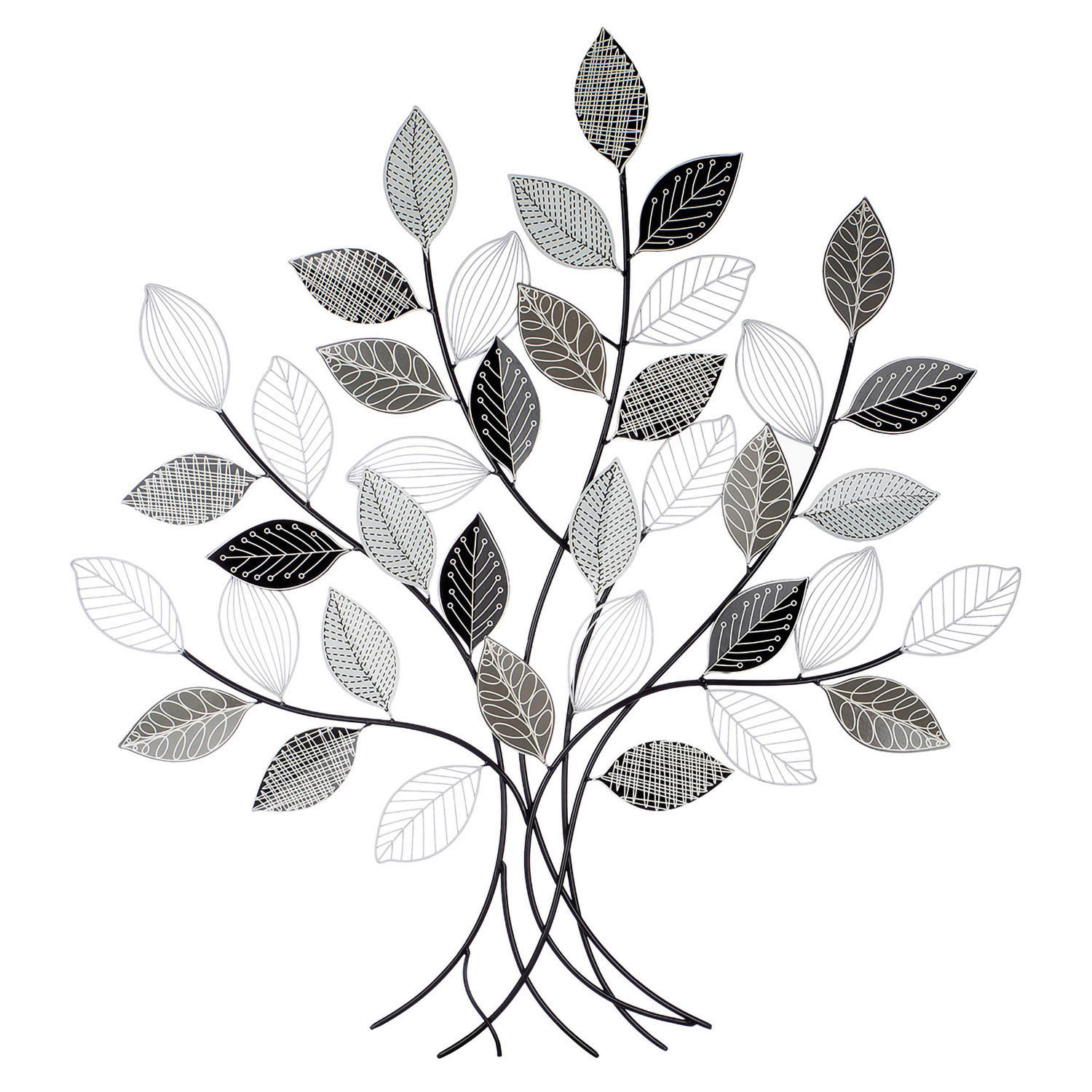 XXXLutz Metallbild Graphic Grau, Schwarz 100x107x2.5 cm