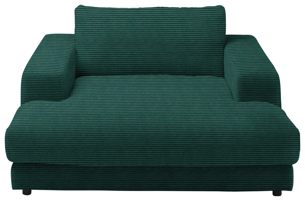 XXL-SESSEL in Feincord Grün  - Schwarz/Grün, Design, Kunststoff/Textil (150/86/170cm) - Lomoco
