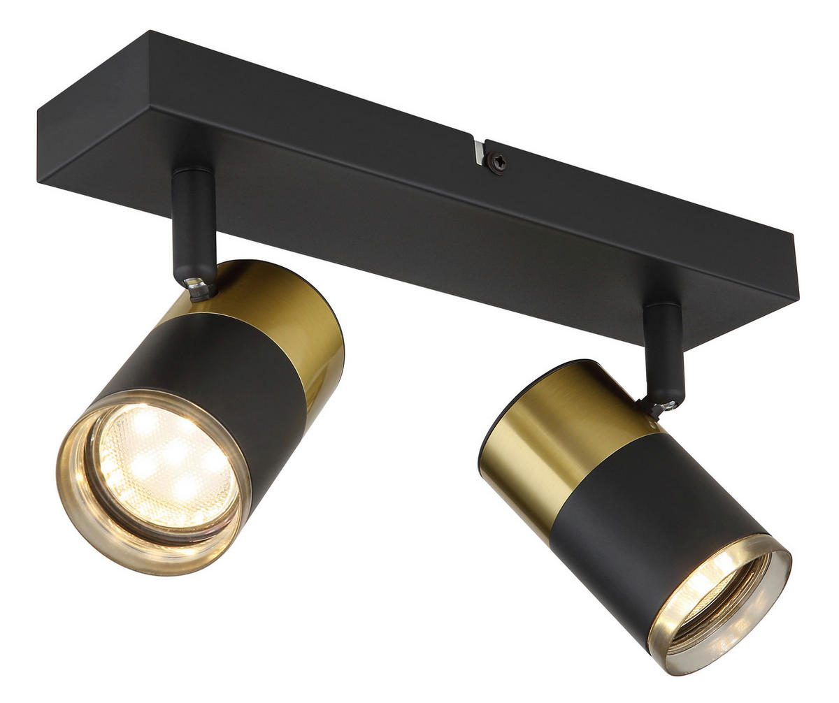 STRAHLER - Dunkelgrau/Schwarz, Design, Kunststoff/Metall (26/6/12cm) - Globo