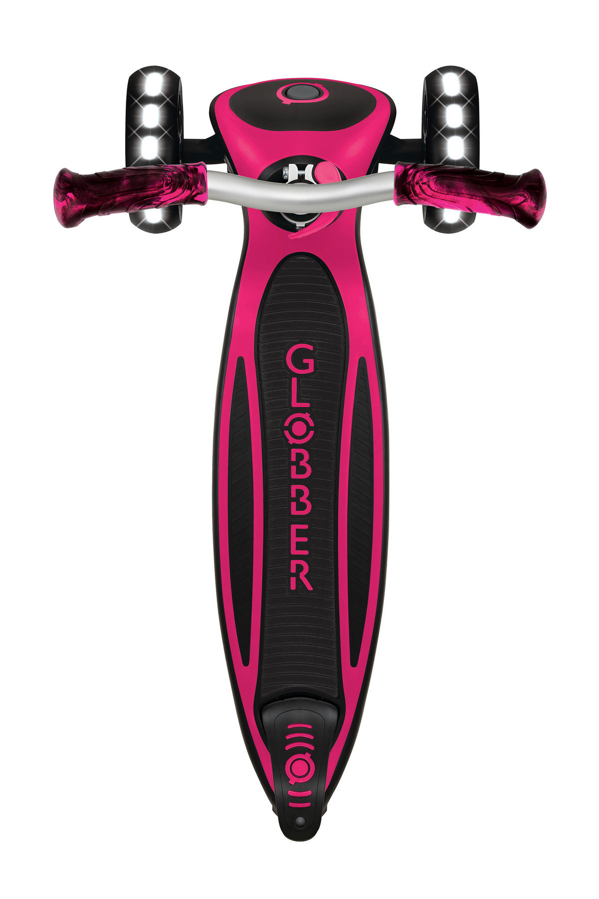 KINDERSCOOTER ACE LIGHTS  - Fuchsia, Basics, Kunststoff (61/37/94,5cm) - GLOBBER