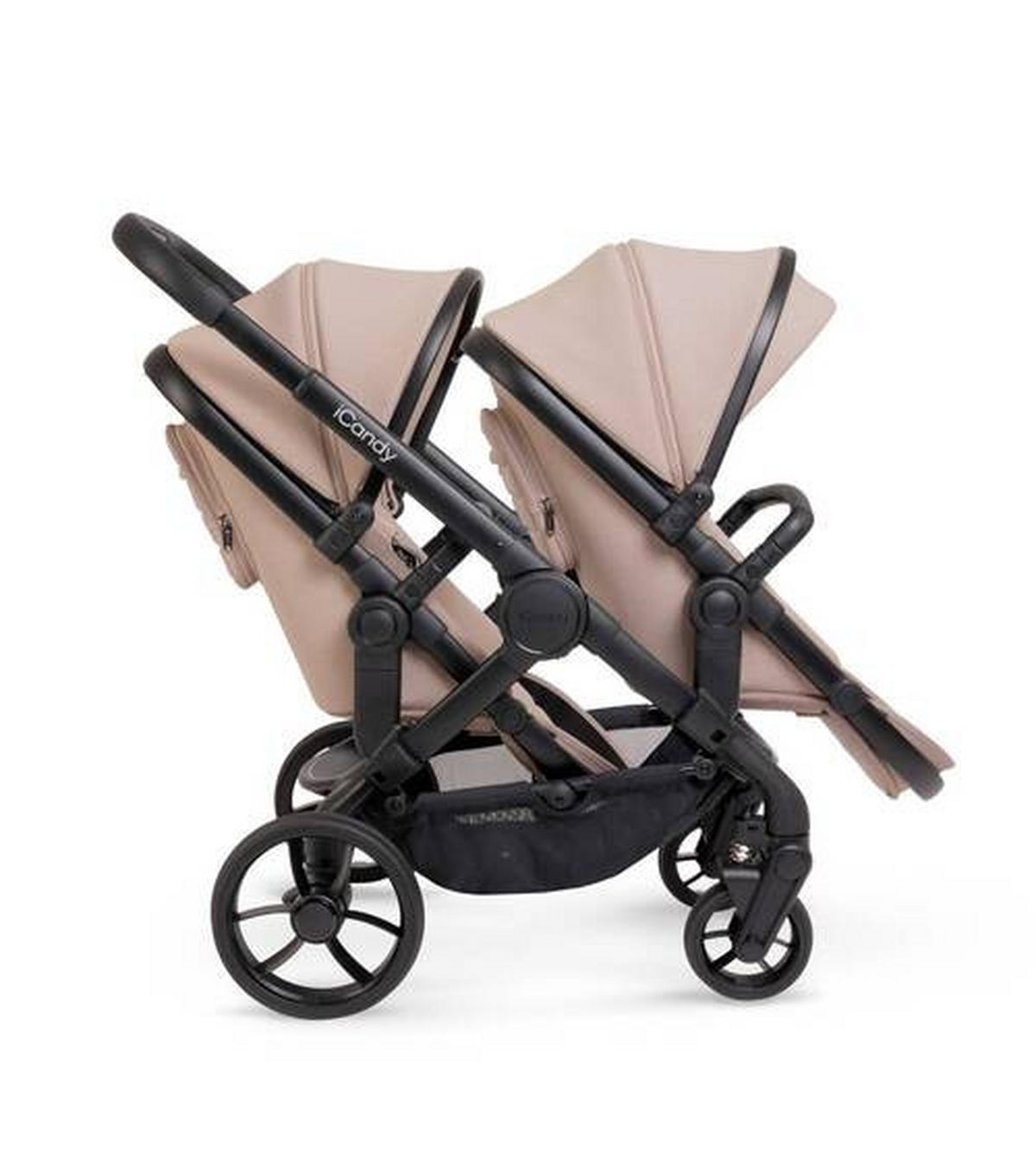 rok isporuke 60 dana  PEACH 7  - cappuccino/crna visoki sjaj, Basics, tekstil/plastika (75/55/39cm) - ICANDY