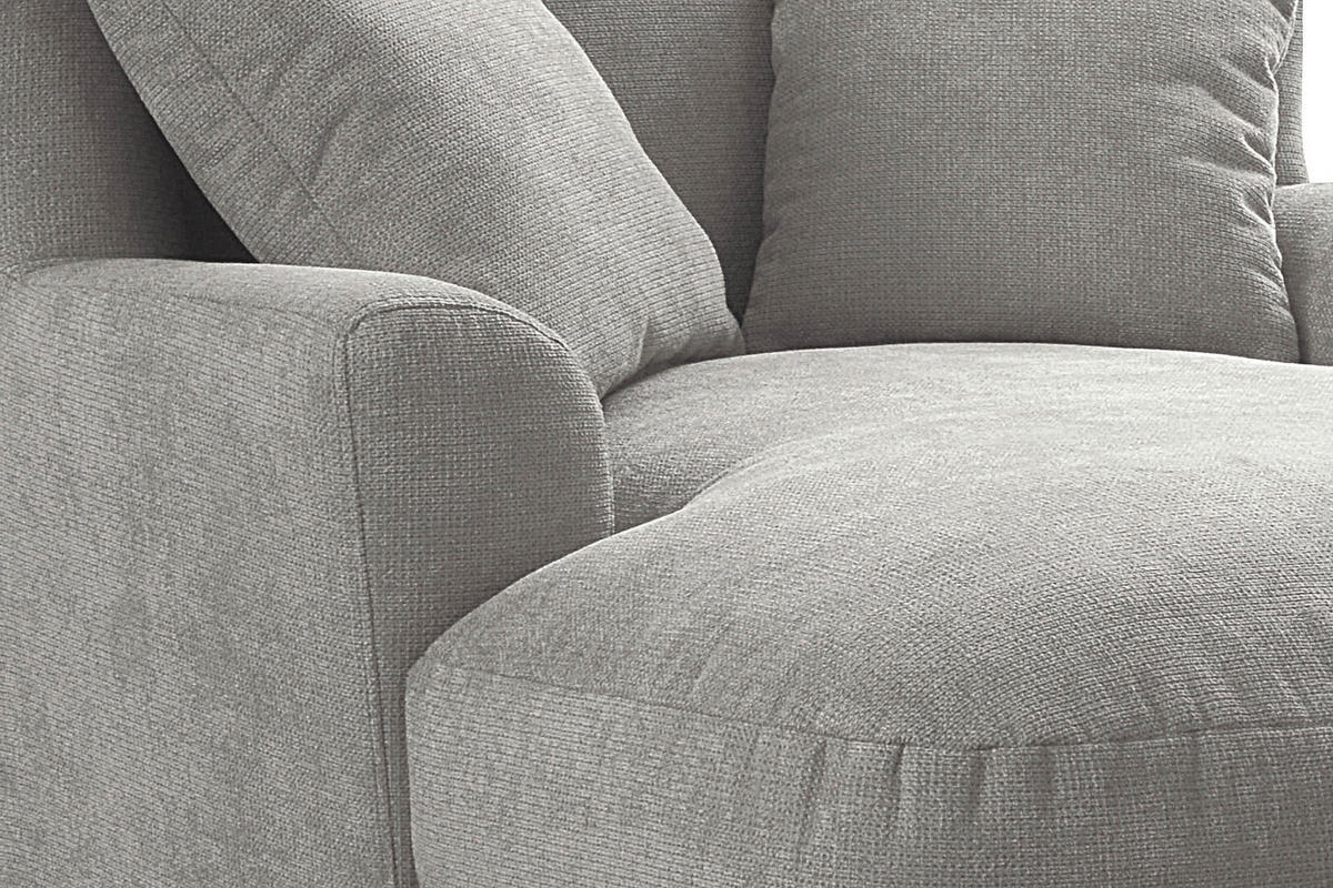 XXL-SESSEL in Silberfarben  - Dunkelbraun/Silberfarben, Modern, Holzwerkstoff/Textil (109/104/145cm) - Sit & More