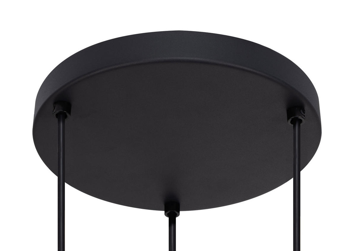 LUSTER  25/120 cm      - crna, Trendi, staklo/metal (25/120cm) - Novel