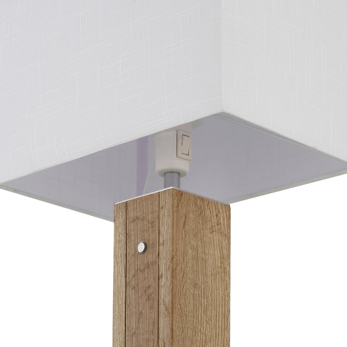 TISCHLEUCHTE Forest 30/20/56 cm  - Chromfarben/Transparent, Design, Holzwerkstoff/Kunststoff (30/20/56cm) - Globo