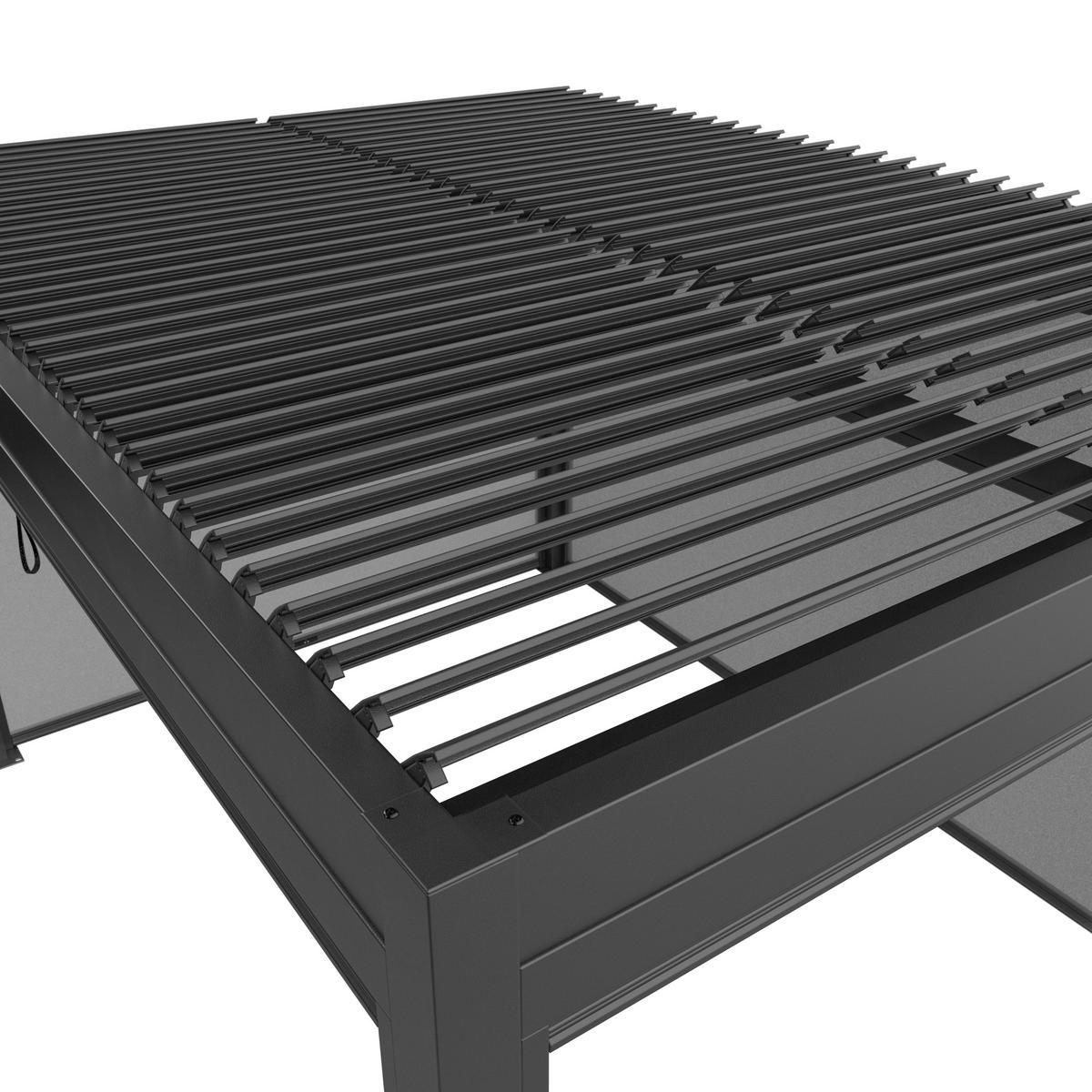 PAVILLON 396/231/299 cm   - Anthrazit, Design, Metall (396/231/299cm) - Amatio