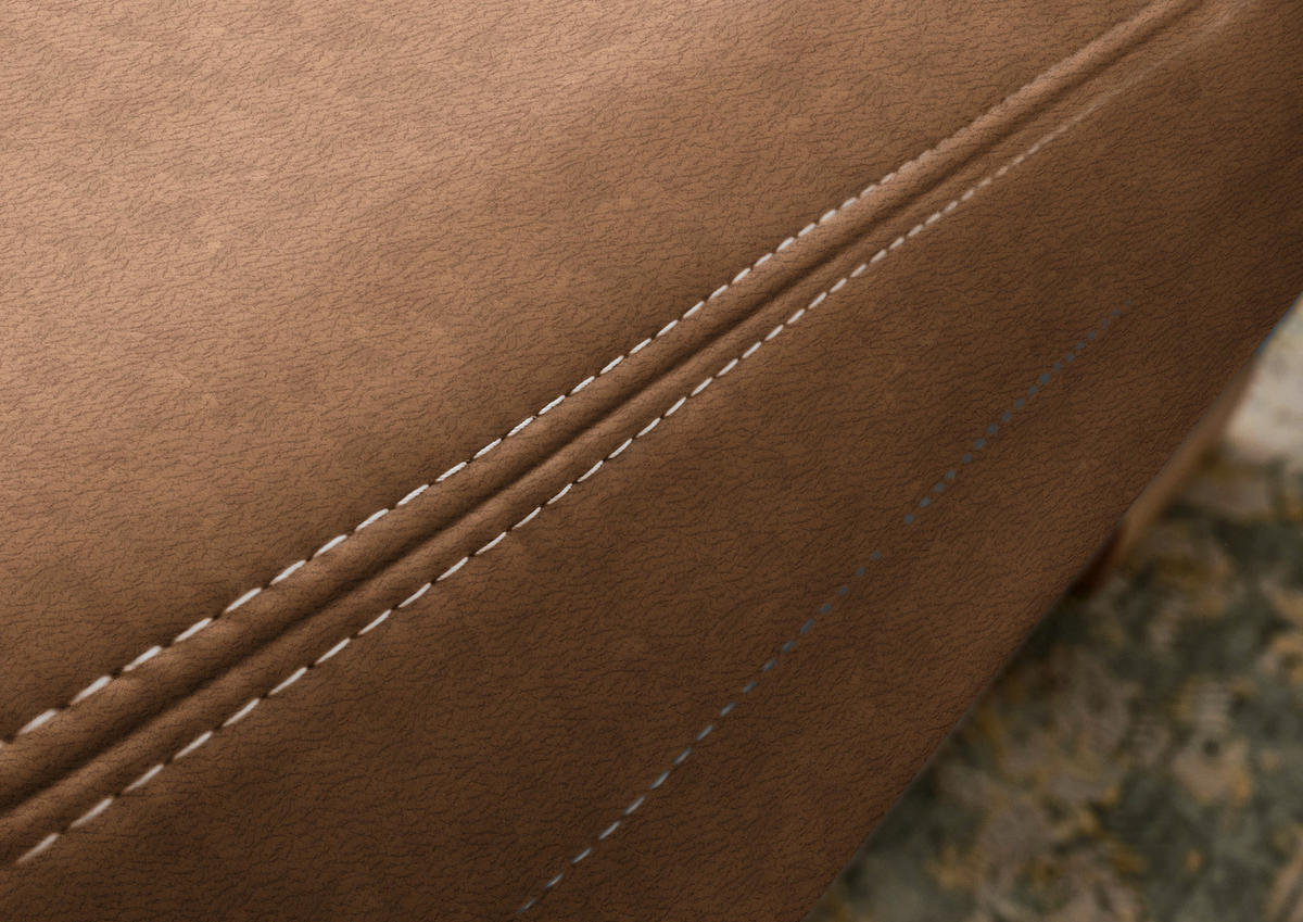 WOHNLANDSCHAFT in Mikrofaser Hellbraun  - Wildeiche/Hellbraun, Konventionell, Holz/Textil (243/343/185cm) - Voleo