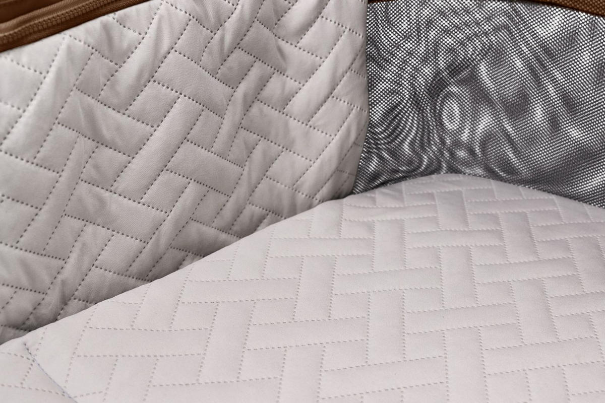 KOMBIKINDERWAGEN  Resea Fold  cognac  - Cognac/Schwarz, Basics, Textil/Metall (116/57/94cm) - Moon