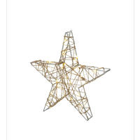 LED-DEKOLEUCHTE - Goldfarben, Basics, Kunststoff (25/5/24cm)