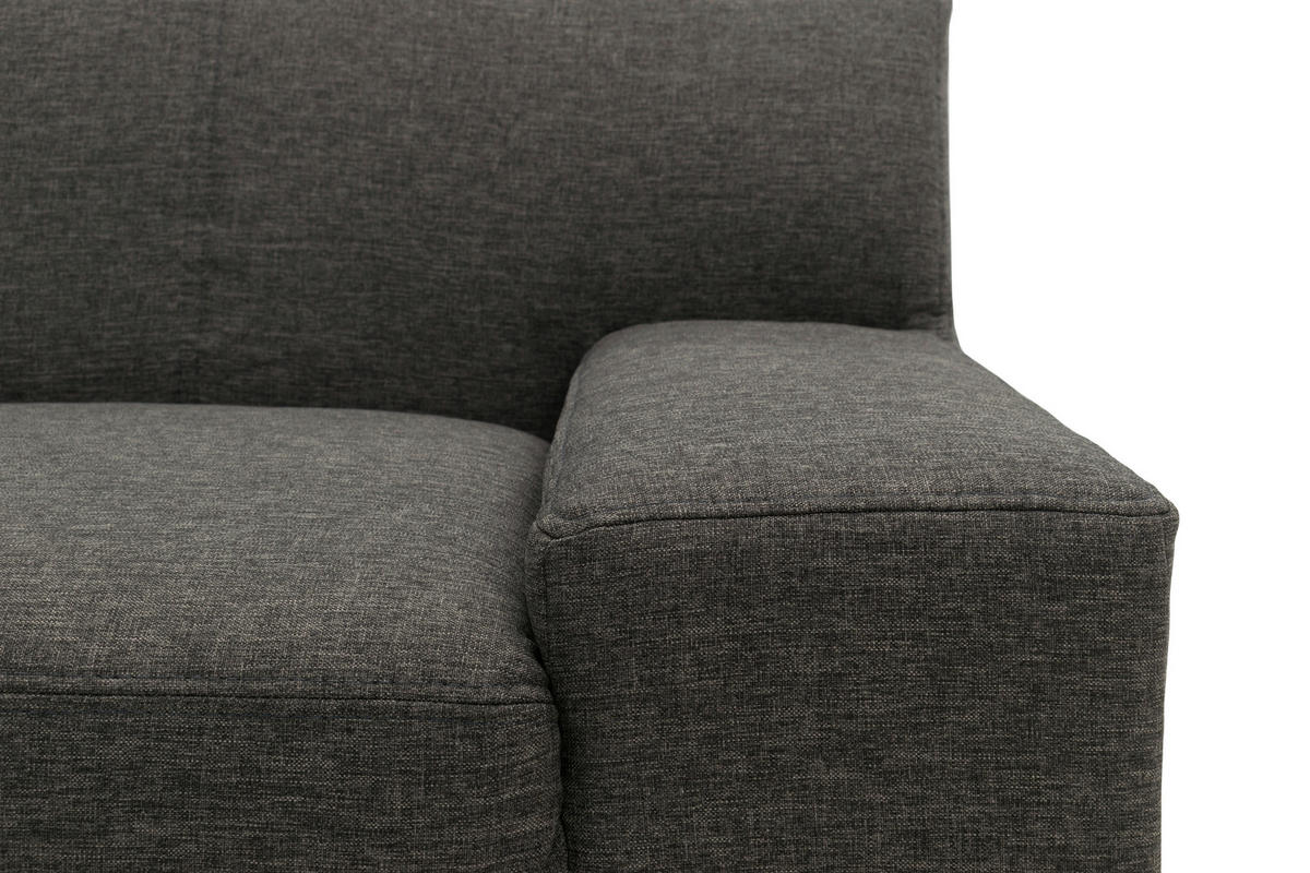 SESSEL in Webstoff Braun, Schwarz  - Wengefarben/Schwarz, Design, Holz/Textil (101/74/85cm) - MID.YOU