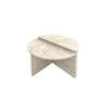COUCHTISCHSET Dolunay Couchtisch Beige  - Beige, Design, Holzwerkstoff - Livetastic