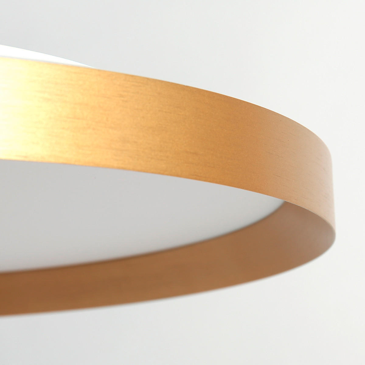 DECKENLEUCHTE  40/7 cm    - Goldfarben, KONVENTIONELL, Kunststoff/Metall (40/7cm)