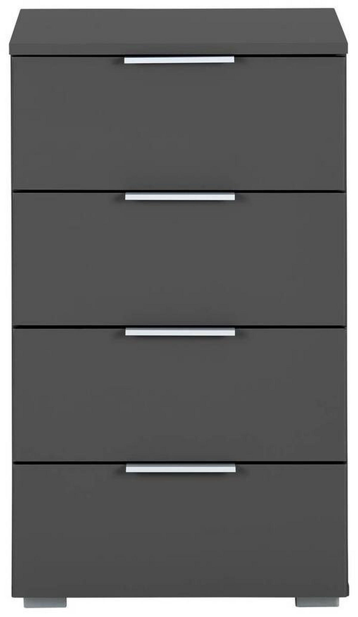 ÉJJELISZEKRÉNY szürke  - alumínium színű/szürke, Modern, faalapú anyag (47/81/42cm) - Rauch Möbel