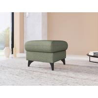 HOCKER GLENDALE E Flachgewebe Olivgrün  - Schwarz/Olivgrün, KONVENTIONELL, Textil/Metall (58/48/58cm) - Sit & More