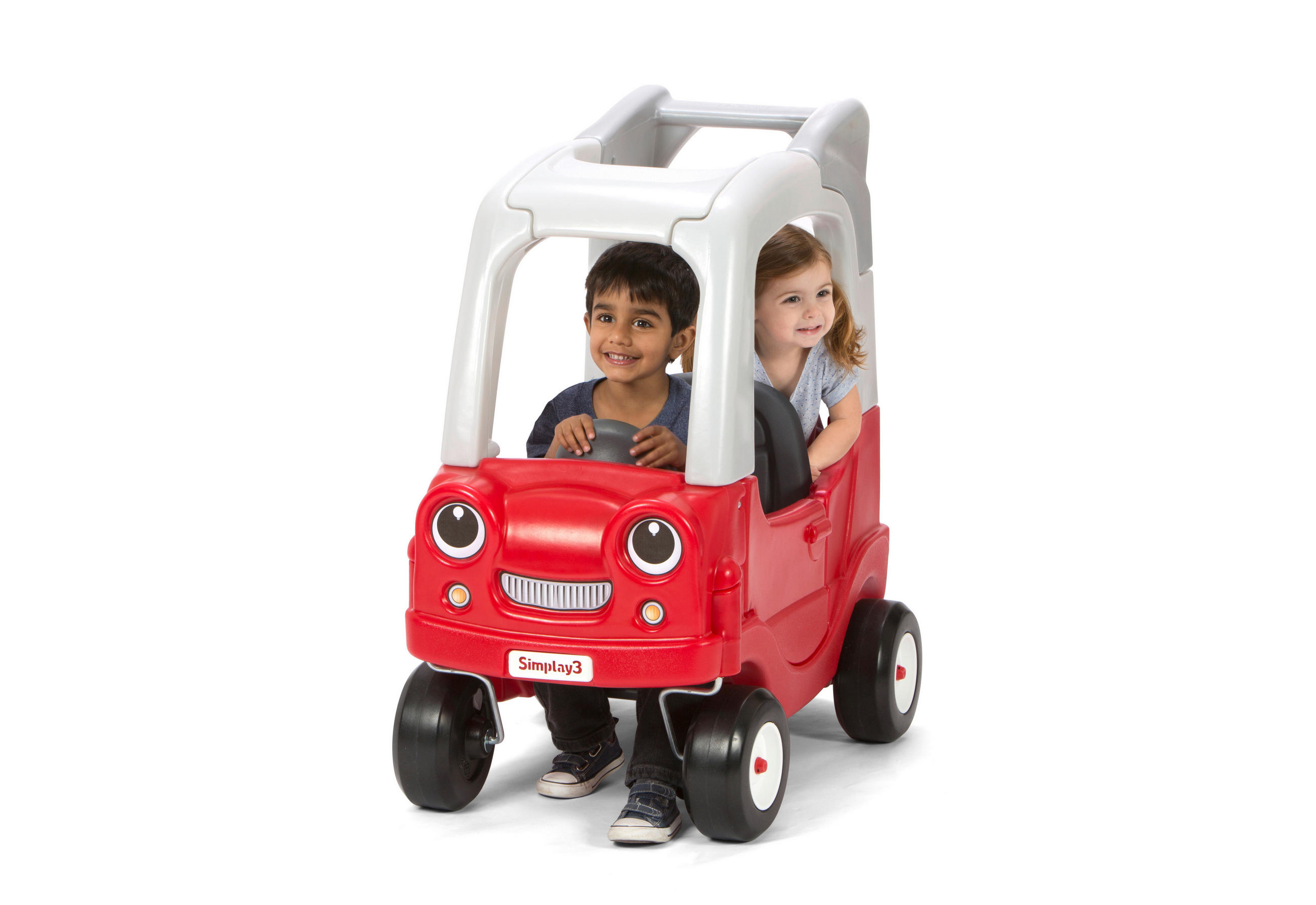 KINDERAUTO - Rot, Basics, Kunststoff (86,4/53,3/91,4cm)