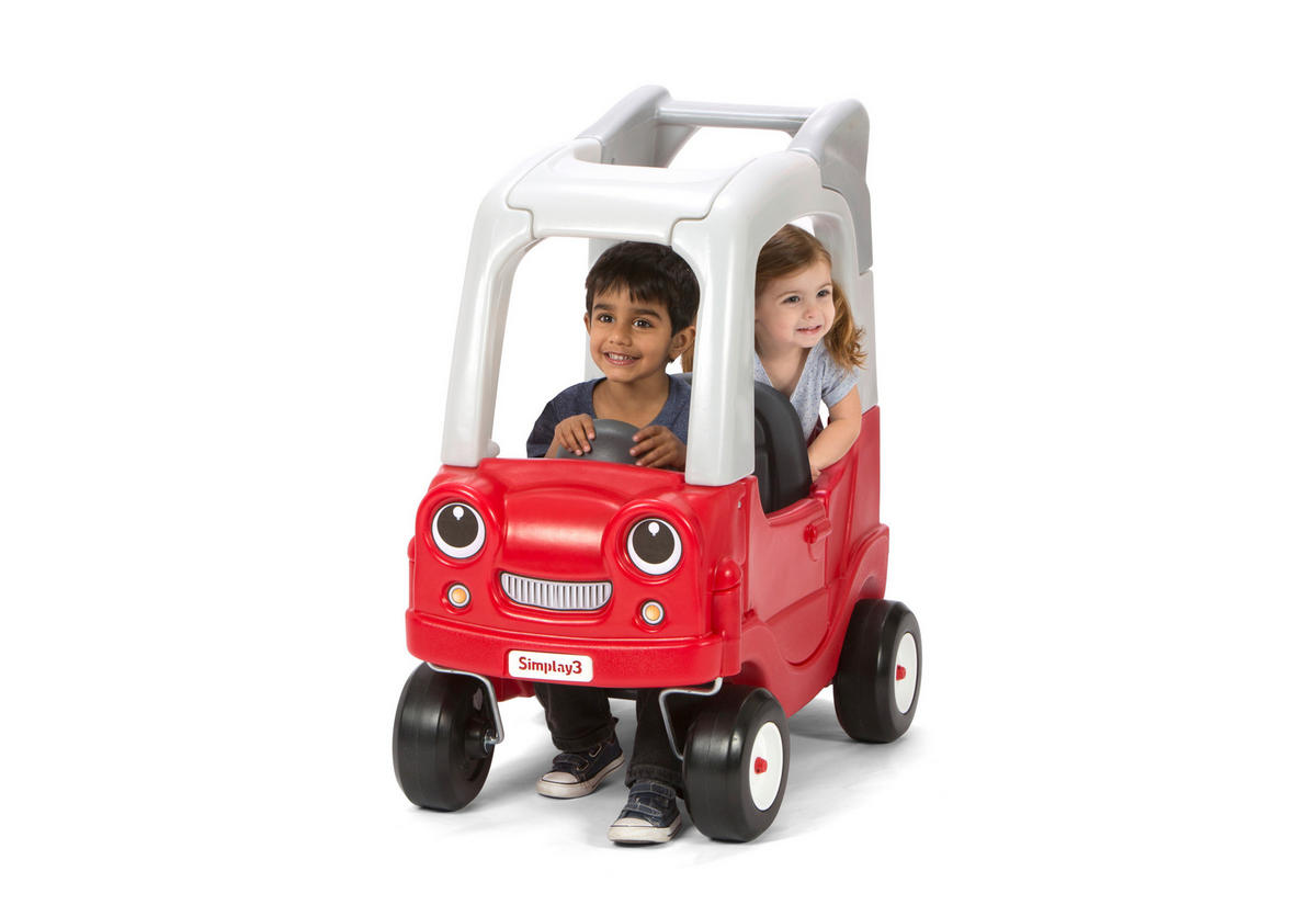 KINDERAUTO - Rot, Basics, Kunststoff (86,4/53,3/91,4cm)