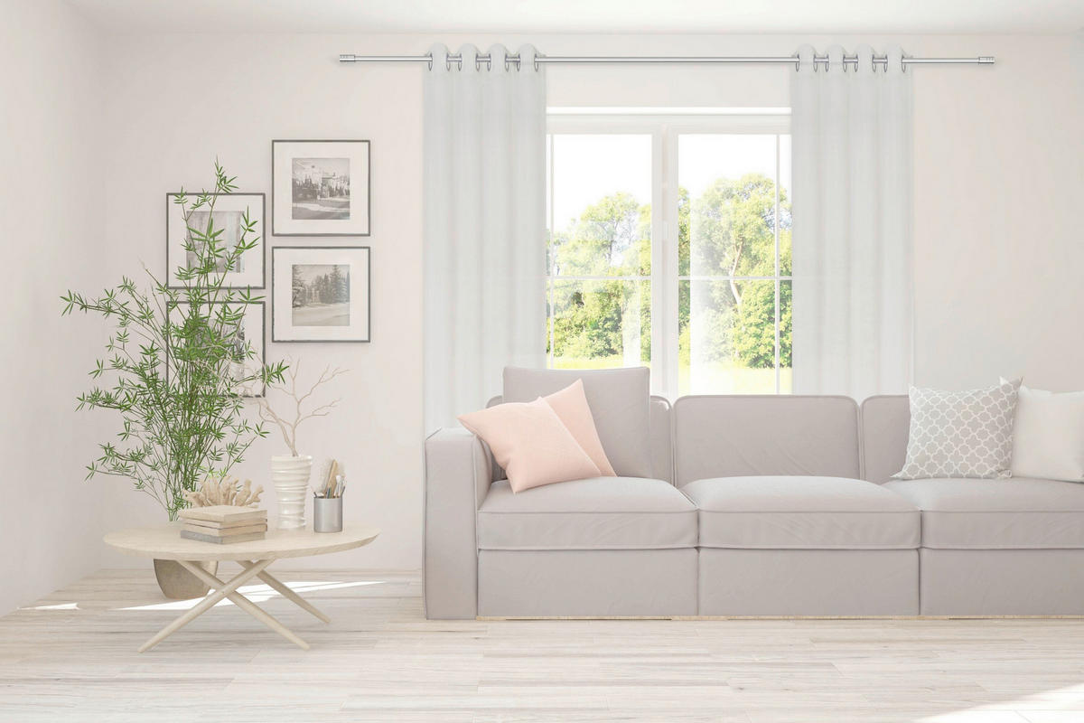ÖSENSCHAL halbtransparent 135/245 cm   - Weiß, Basics, Textil (135/245cm)