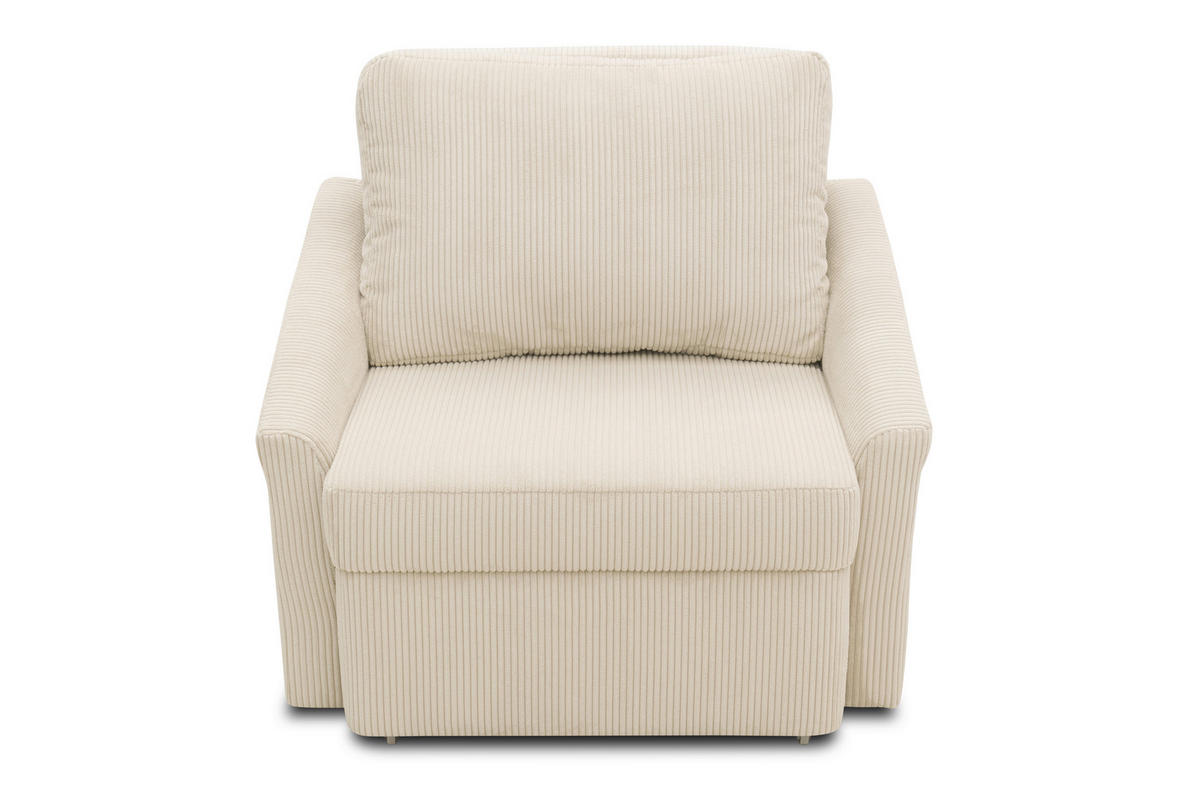 SCHLAFSESSEL RELAX BOX Mikrofaser Beige    - Beige/Schwarz, Basics, Kunststoff/Textil (108/86/96cm) - MID.YOU