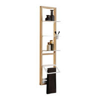 REGAL Esche massiv Eschefarben  - Eschefarben, Natur, Holz/Metall (38,4/153,6/23,5cm) - Valdera