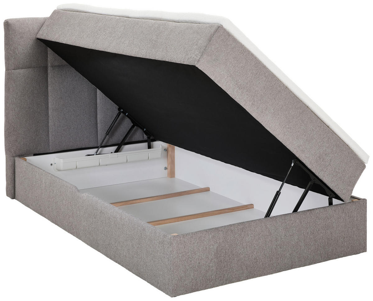 BOXBETT 90/200 cm  in Hellgrau  - Hellgrau, KONVENTIONELL, Textil (90/200cm) - Boxxx