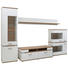 REGAL ZA DNEVNI BORAVAK - bijela/boje hrasta, Design, staklo/drvni materijal (370/206,1/50cm) - Hom`in REGAL ZA DNEVNI BORAVAK - bijela/boje hrasta, Design, staklo/drvni materijal (370/206,1/50cm) - Hom`in