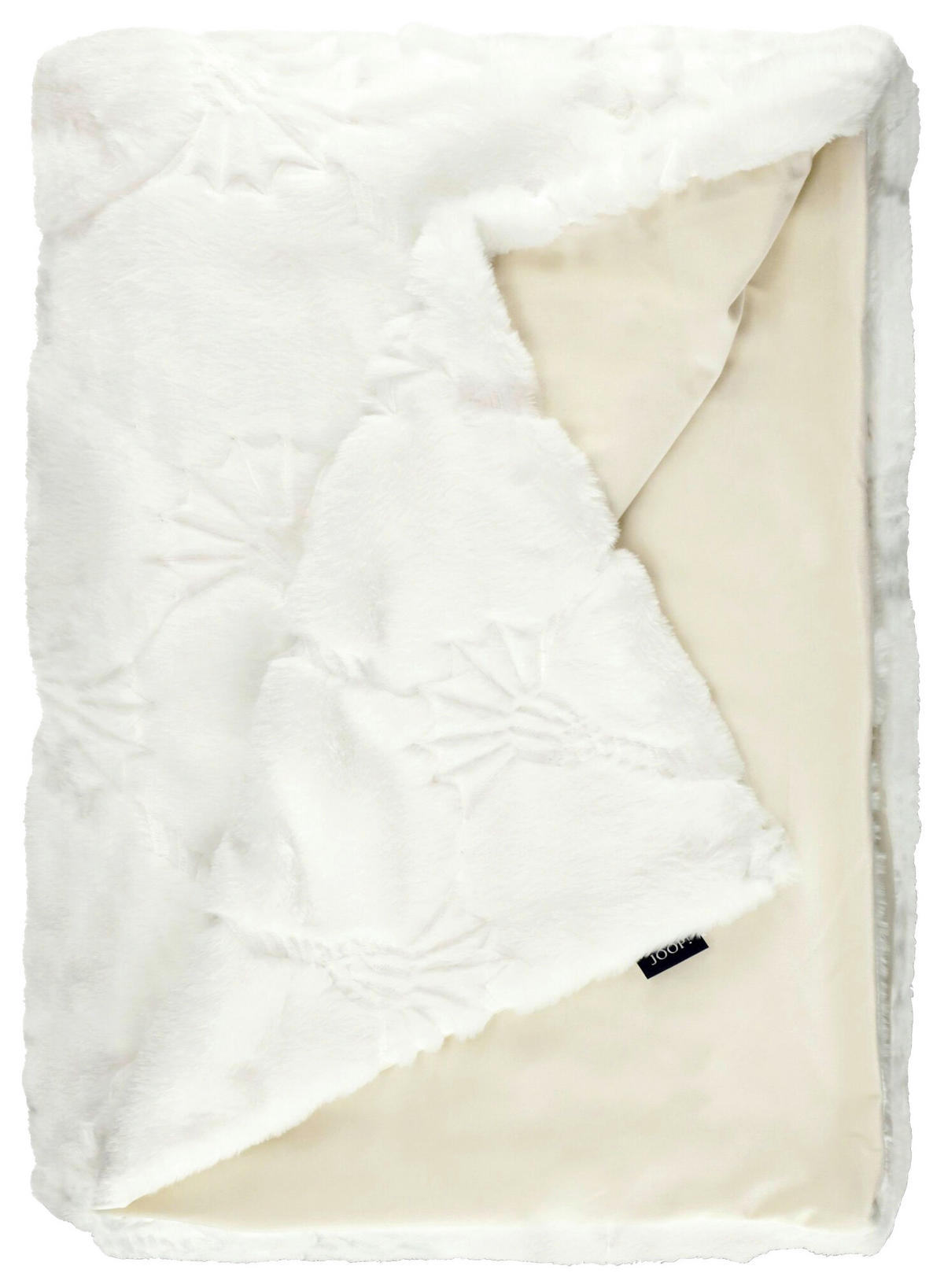 PLAID J! Cozy Cornfllower weiß 130/170 cm  - Weiß, Design, Textil (130/170cm) - Joop!