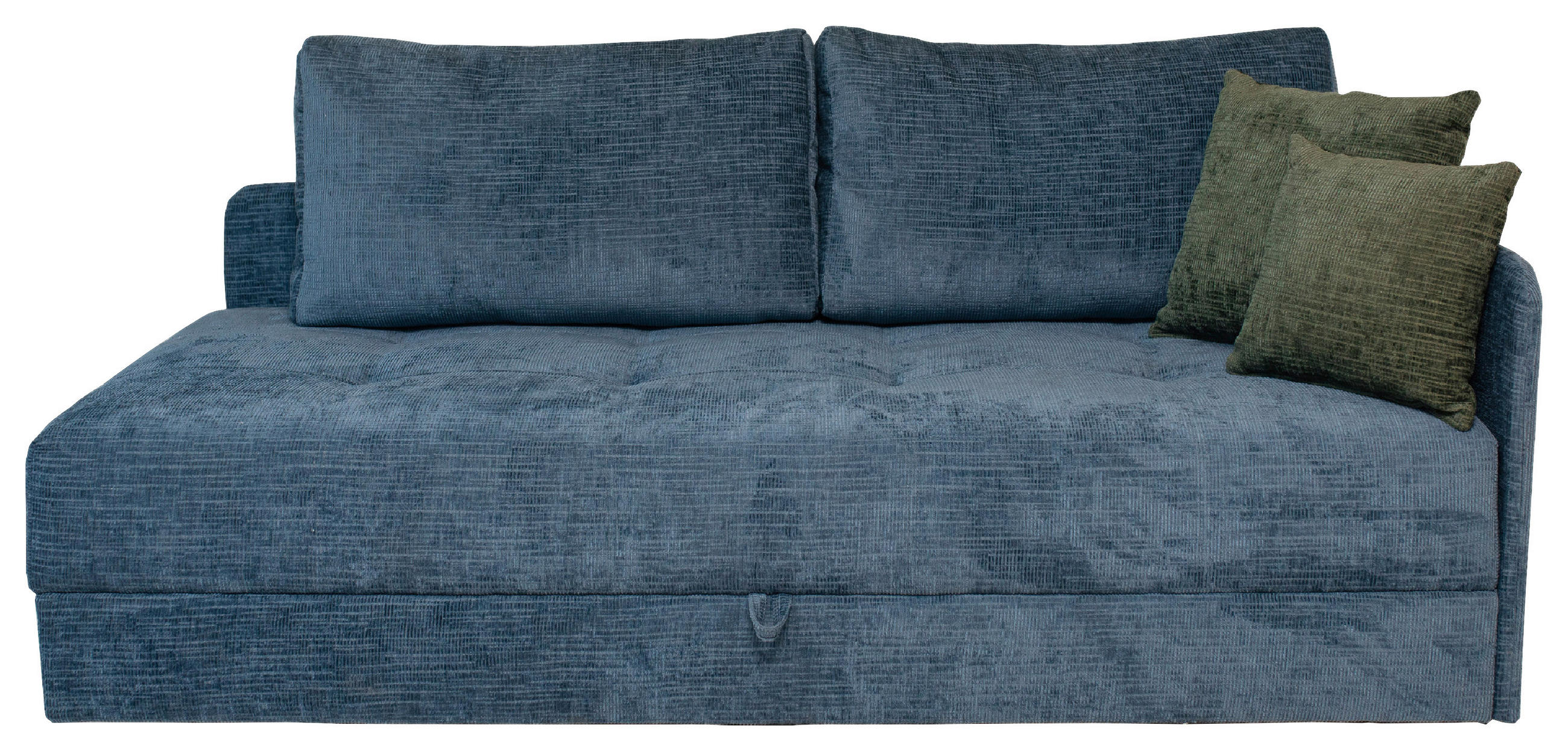 LIEGE in Velours Blau  - Blau/Schwarz, KONVENTIONELL, Kunststoff/Textil (205/80/95cm) - Xora