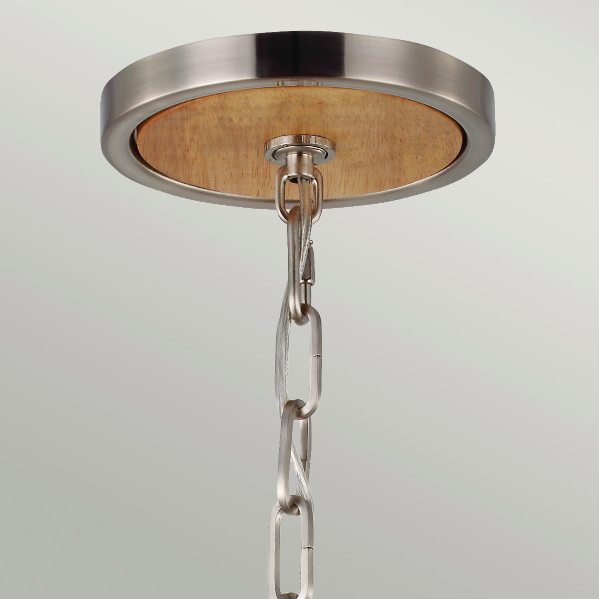 HÄNGELEUCHTE 66/87.6 cm    - Natur, Glas/Holz (66/87.6cm) - Elstead Lighting