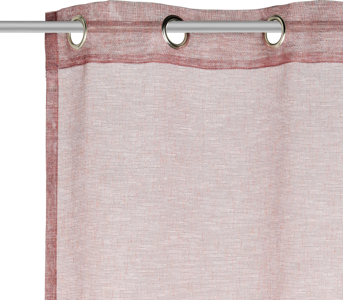 ÖSENSCHAL CARINO halbtransparent 145/245 cm   - Bordeaux, Basics, Textil (145/245cm) - Ambiente