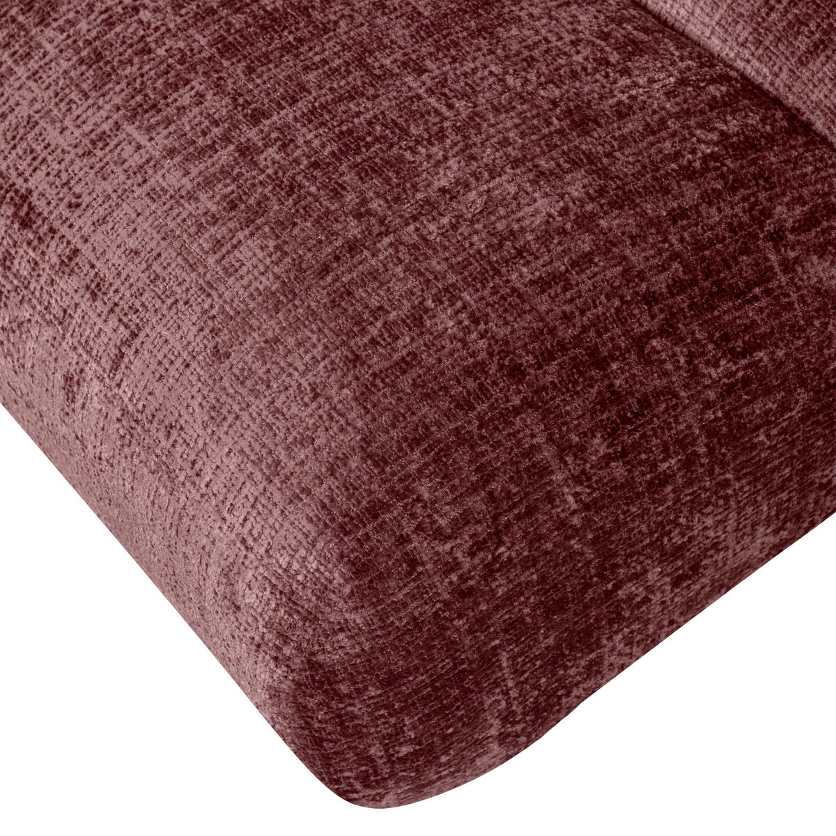 SESSEL in Chenille Aubergine  - Aubergine/Schwarz, Design, Kunststoff/Textil (75/82/96cm) - Livetastic