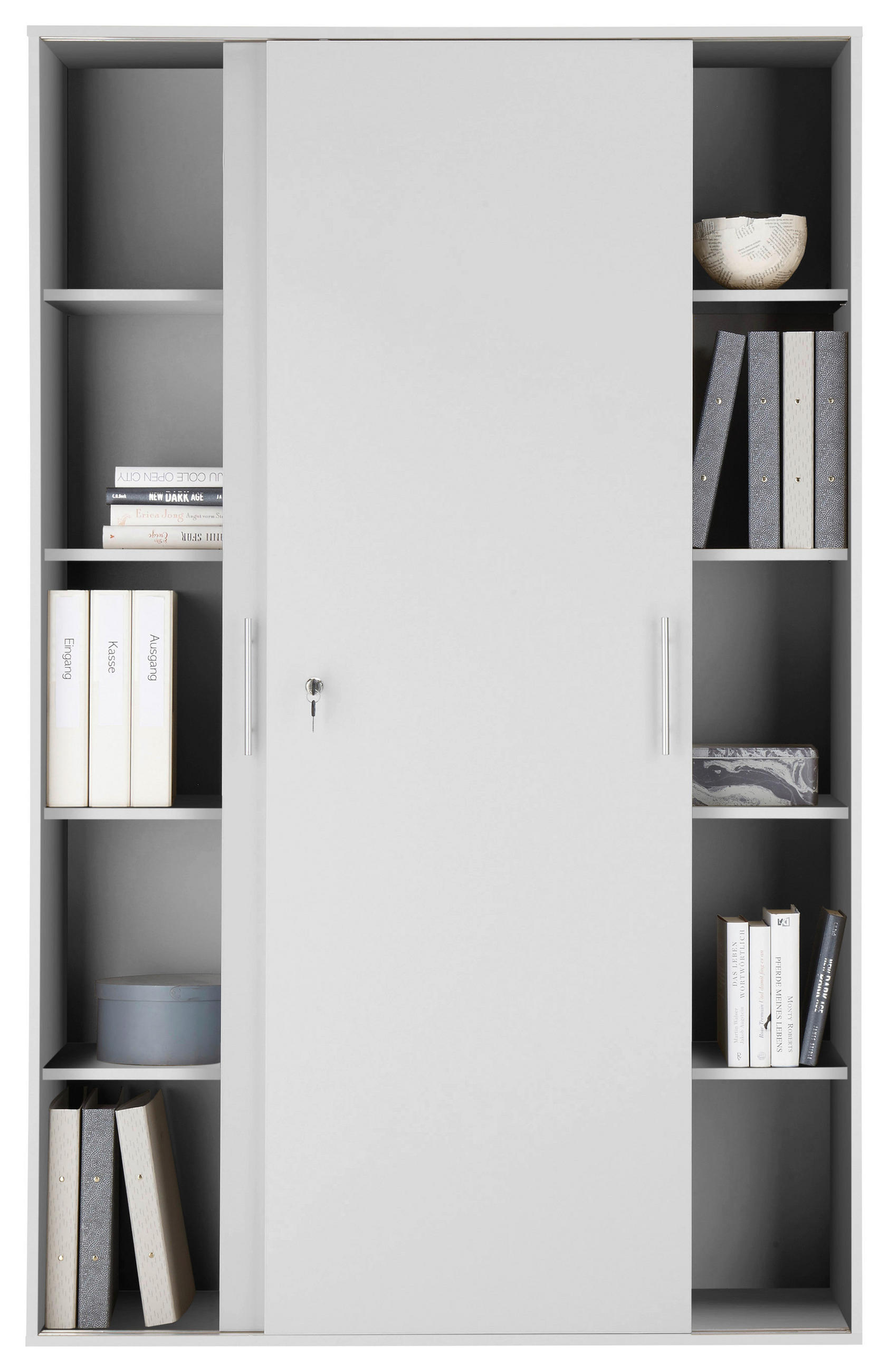 AKTENSCHRANK 120/190/40 cm - Grau, Basics, Holzwerkstoff (120/190/40cm) - MID.YOU
