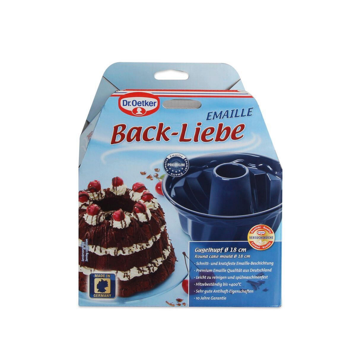 FORMA NA BÁBOVKU  18/11,5/18 cm - modrá, Basics, kov (18/11,5/18cm) - Dr.Oetker