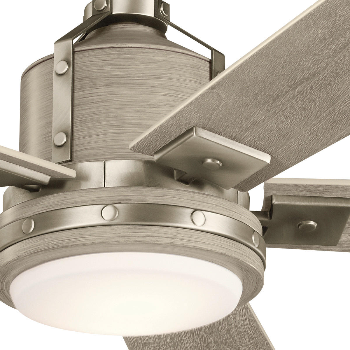 VENTILATOR STROPNI  boje nikla   boje oraha  Elstead Colerne  - boje oraha/boje nikla, Basics, staklo/metal (132/43cm)