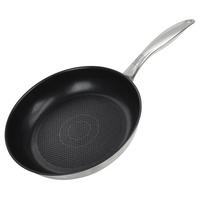 Tigaie Pentru Prăjit 24 cm  - argintiu/negru, Design, metal (24cm) - Chefkoch+Fackelmann