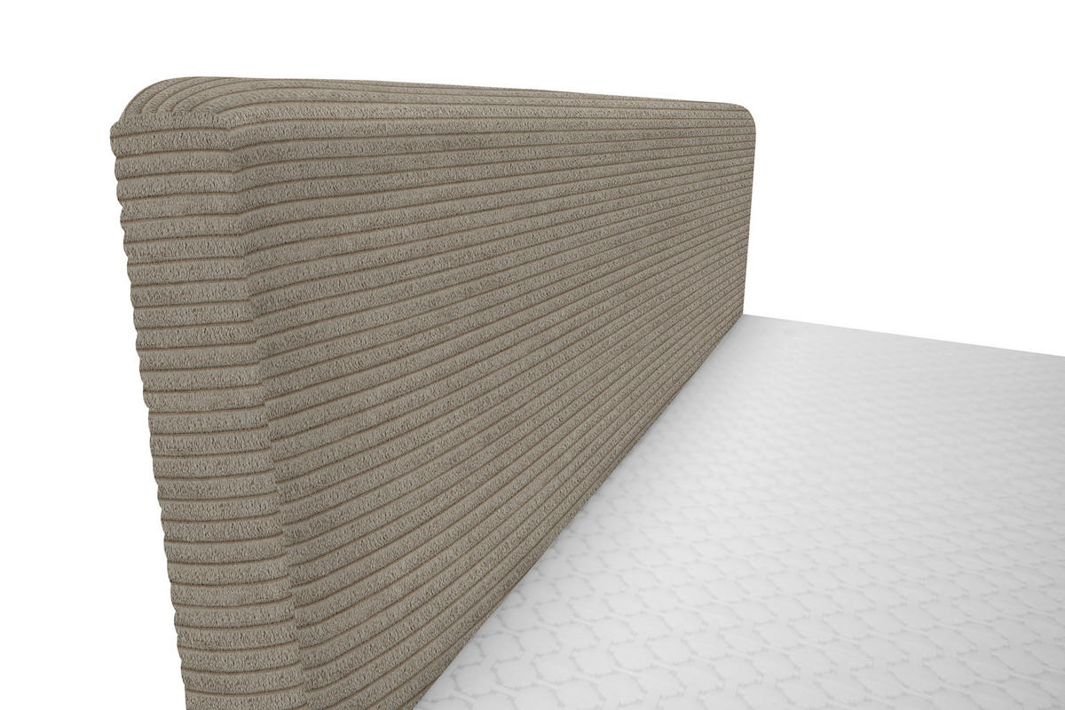 BOXBETT 180/200 cm  in Beige  - Beige/Schwarz, Design, Holz/Holzwerkstoff (180/200cm) - Xora