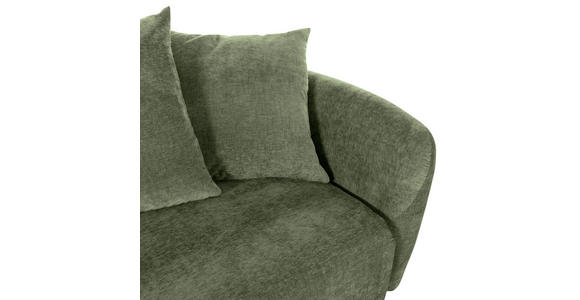 SCHLAFSOFA  mit Liegefunktion, Schlafen auf Sitzhöhe, Rücken echt Flachgewebe Olivgrün  - Schwarz/Olivgrün, KONVENTIONELL, Kunststoff/Textil (250/74/108cm) - Carryhome