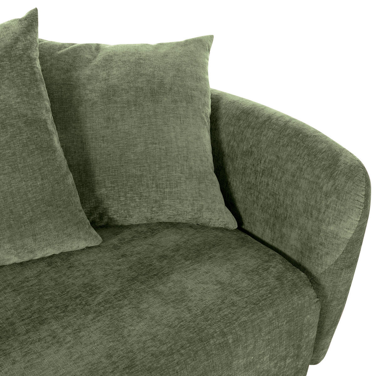 SCHLAFSOFA in Flachgewebe Olivgrün  - Schwarz/Olivgrün, KONVENTIONELL, Kunststoff/Textil (250/74/108cm) - Carryhome