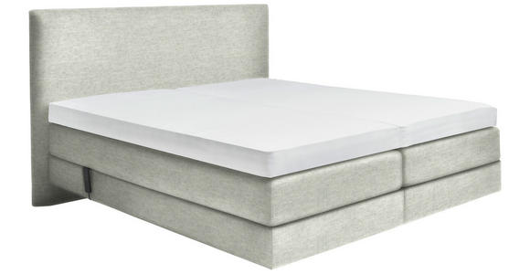 BOXSPRINGBETT 180/200 cm  in Hellgrau  - Hellgrau, KONVENTIONELL, Holz/Textil (180/200cm) - Dieter Knoll