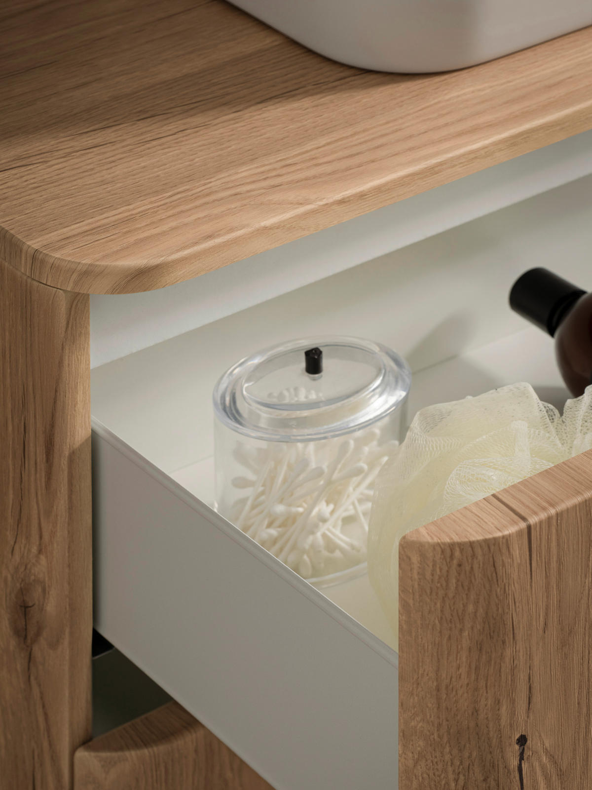 WASCHTISCHKOMBI 101 cm  - Wildeiche/Weiß, KONVENTIONELL, Keramik/Holzwerkstoff (101cm) - Held