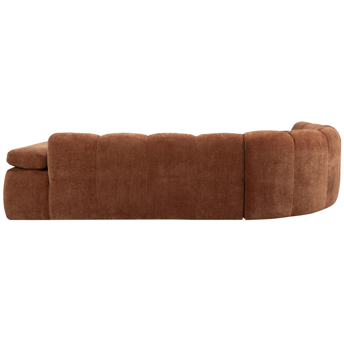 ECKSOFA Mojo Rostfarben gerippt  - Rostfarben, Design, Textil (230/310cm) - Livetastic