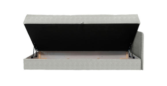 LIEGE in Velours Kaschmir - Kaschmir/Schwarz, KONVENTIONELL, Kunststoff/Textil (205/80/95cm) - Xora