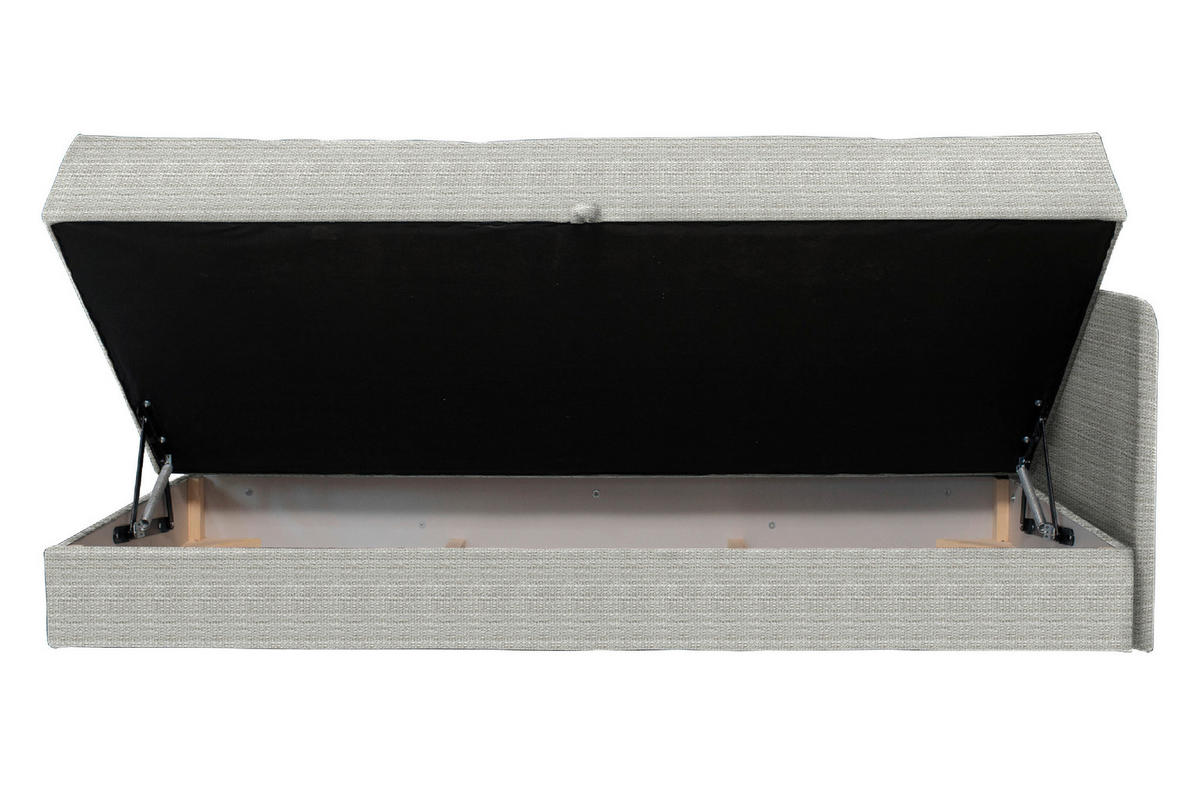 LIEGE in Velours Kaschmir  - Kaschmir/Schwarz, Konventionell, Kunststoff/Textil (205/80/95cm) - Xora