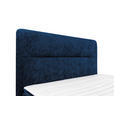 BOXSPRINGBETT 140/200 cm  in Dunkelblau  - Schwarz/Dunkelblau, Design, Textil/Metall (140/200cm) - Esposa